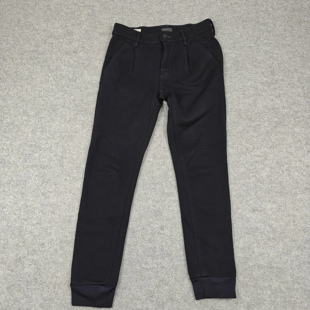 Mother Pants Womens 25 Blue Ponte‎ Pleated Trainer Jogger Cuffed Stretch USA